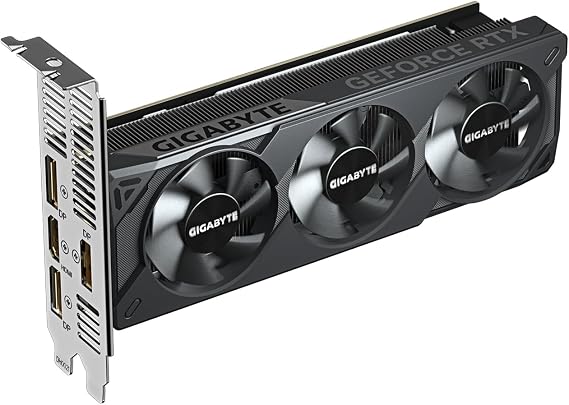 Gigabyte GeForce RTX 5060 OC Low Profile 8G Graphics Card - 8GB GDDR7 128bit PCI-E 5.0 2512MHz Core Clock DisplayPort 3 x HDMI GV-N5060OC-8GL