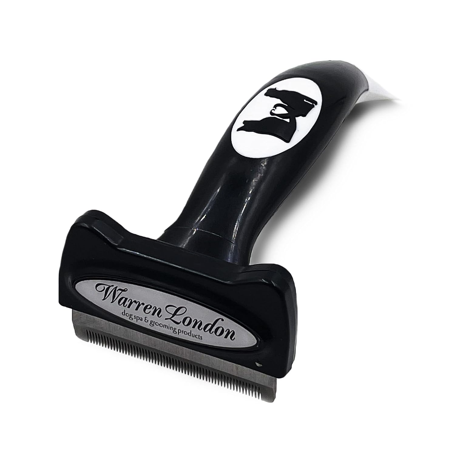 Deshedding Dog Brush by Warren London | Stainless Steel Deshedding Tool | Long Hair - Medium