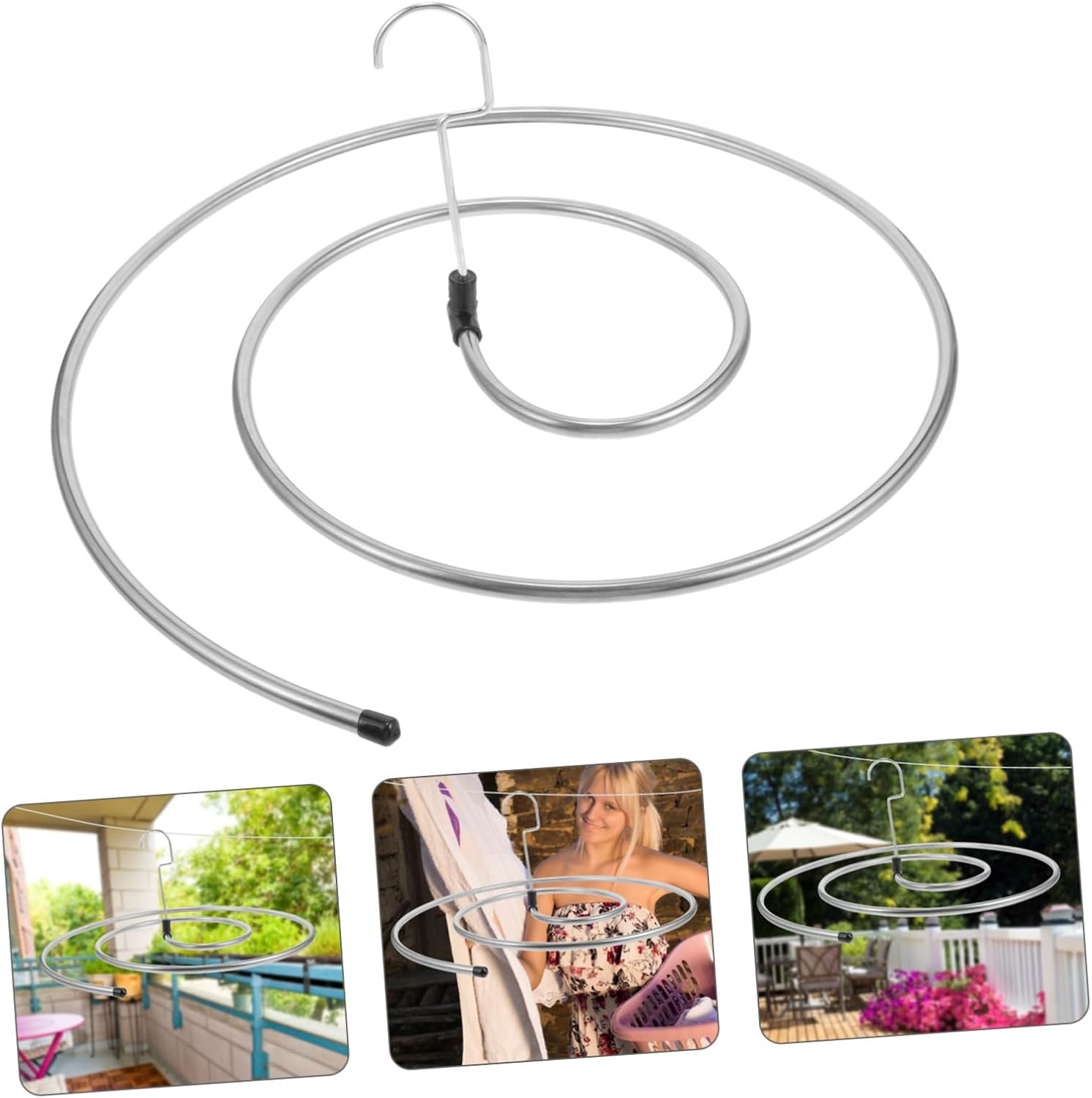 2Pcs Heavy Duty Spiral Drying Rack for Bed and Blankets Space Saving Laundry Hanger for Towels and Garments Secure Spiral Design for Multiple Coverlets Housewarming Gift