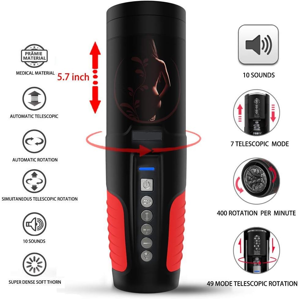 Mas~turbator for Men,Automatic Piston Telescopic Rotate Male Mastubratìon Cup Real Pussy Male Strong Sucking Vibrating Toys for Men,Sexual Groan,t-Shirt Sexy Underwear