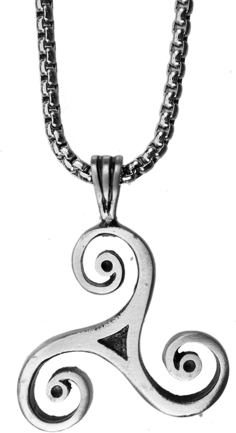 Classic Triskele Magic Merlin Celtic Pewter Pendant