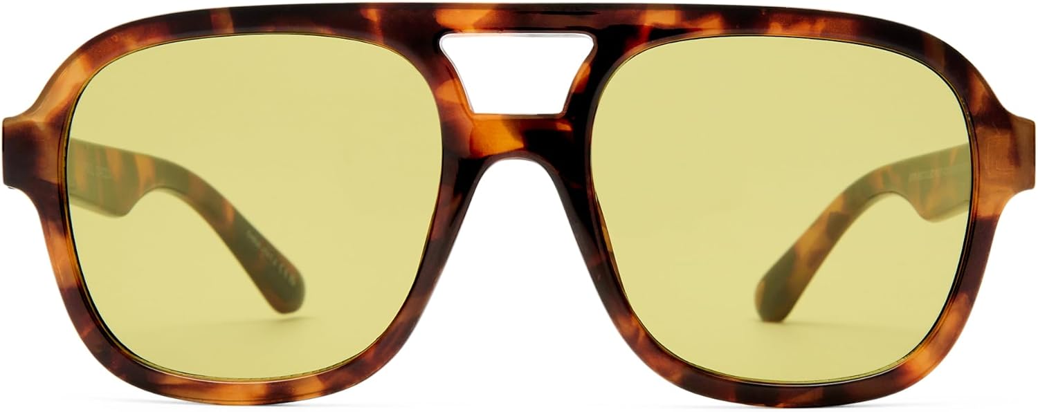 AIRE Whirlpool Sunglasses - Dark Tort, Aviator, Unisex, 70s Hollywood Style - Image 6