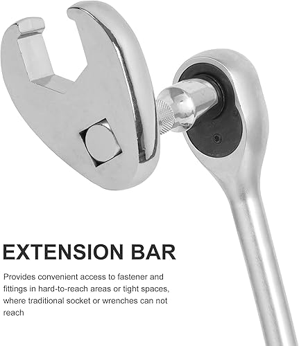 Miniatura 4 de Juego de llaves de pie de gallo de 12" y 38", 15 piezas de llaves métricas para patas de cuervo, tamaños de 0.315 in-0.945 in, juego de llaves de