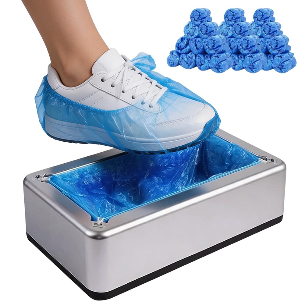 Copriscarpe Automatico con 300 Ppezzi, Usa e Getta, per Casa, Ufficio, Hotel, Laboratorio, Antiscivolo e Impermeabile