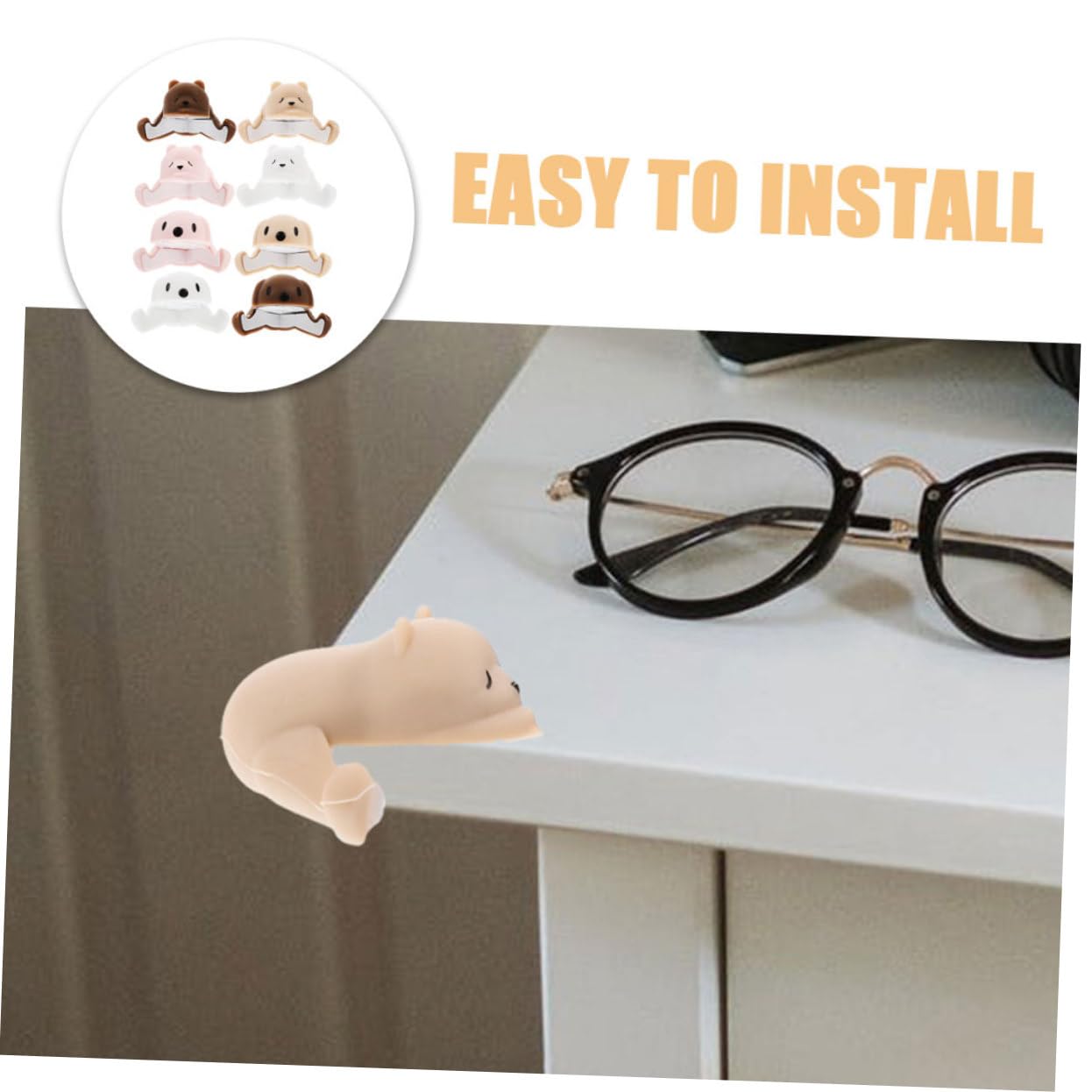 Toyvian Protector De Esquinas para Bebés Animales Colores Protección Efectiva para Muebles Y Mesas Seguridad Infantil 8 Piezas X 4