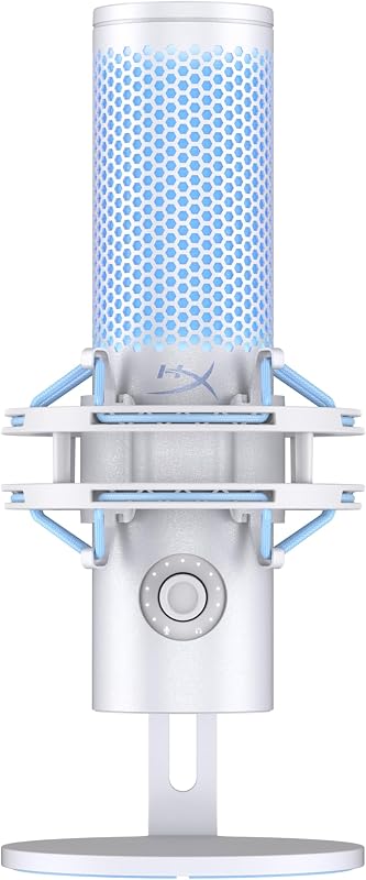 Quadcast 2 Frost – USB Microphone for Gaming, Streaming and Podcasting, with On-Board Controls, LED Lighting, Removable Shock Mount