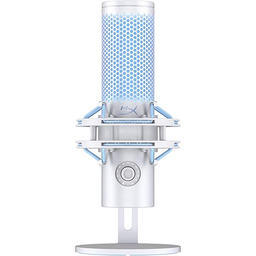 HyperX Quadcast 2 Frost – USB Microphone for Gaming, Streaming and Podcasting, with On-Board Controls, LED Lighting, Removable Shock Mount