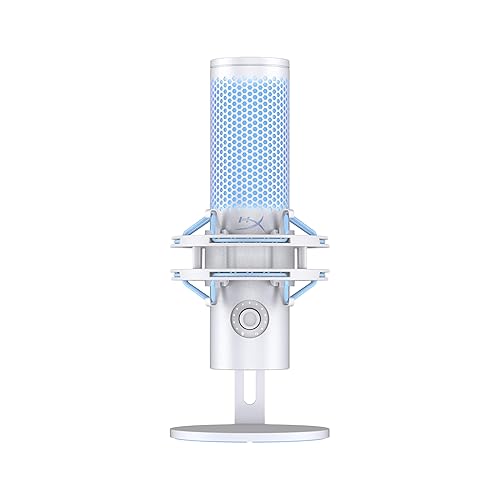 HyperX Quadcast 2 Frost – USB Microphone for Gaming, Streaming and Podcasting, with On-Board Controls, LED Lighting, Removable Shock Mount