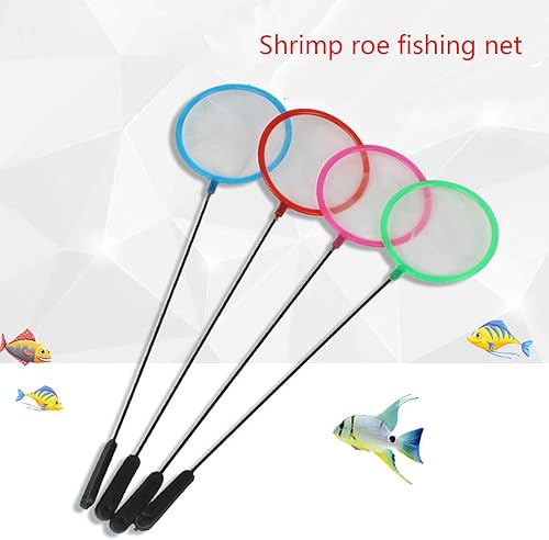 Miniatura 7 de Red para peces de acuario de 3 pulgadas de diámetro de malla fina, duradera, fuerte y segura para la limpieza, pesca de peces pequeños y camarones,