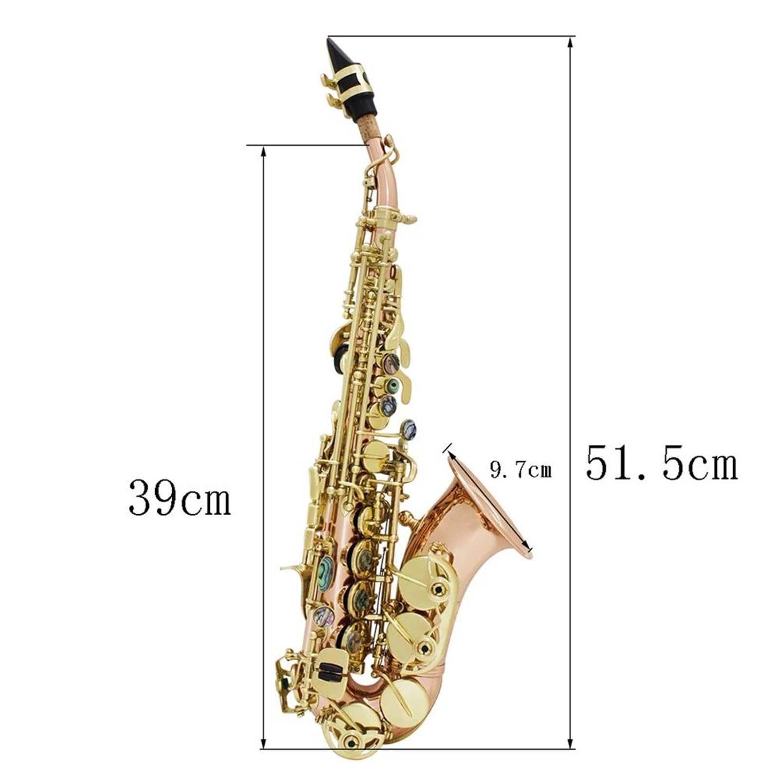 Saksofon Saksofon Sopranowy Brąz Fosforowy Miedź Carve Wzór Sax Przyciski Ustnik Stroiki Akcesoria Do Instrumentów Dętych