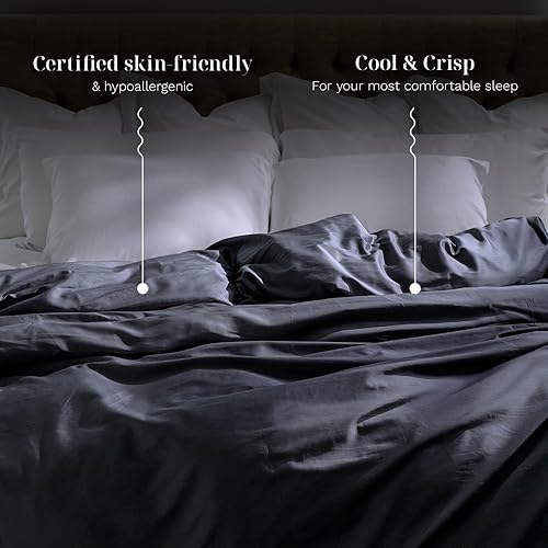 Miniatura 2 de LUXOME Funda de edredón de lujo  Ajuste de gran tamaño  Tecnología 37.5  Tacto fresco  Regulación térmica  2 lazos de funda  MatrimonialQueen - 90 x