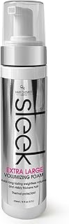 Hair Chemist SLEEK Extra Large Volumizing Foam 8 oz. - Natural Hair Volume & Thermal Protectant, Frizz Free Volumizing Foam