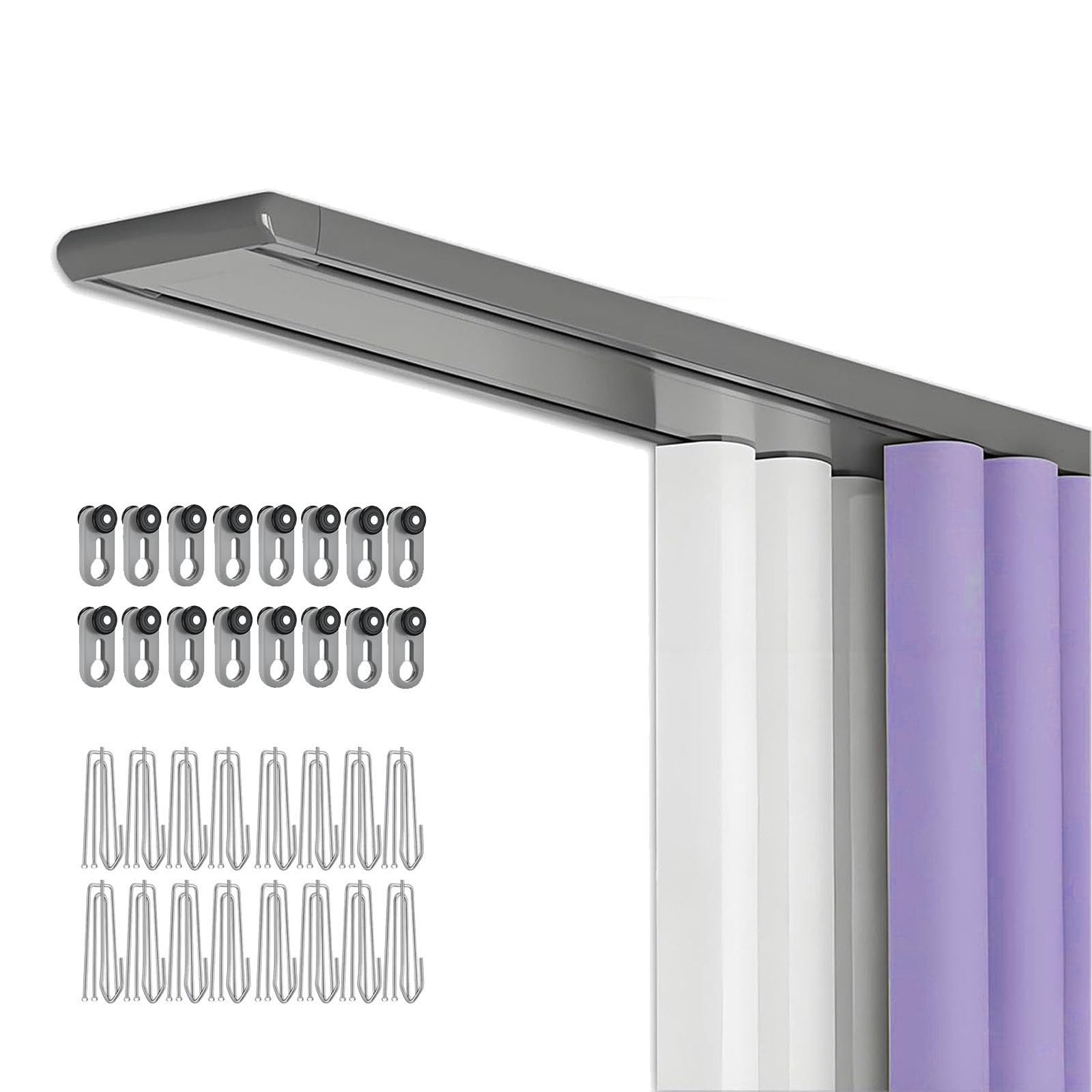 Tringle à rideaux en aluminium pour séparateur de pièce grand salon