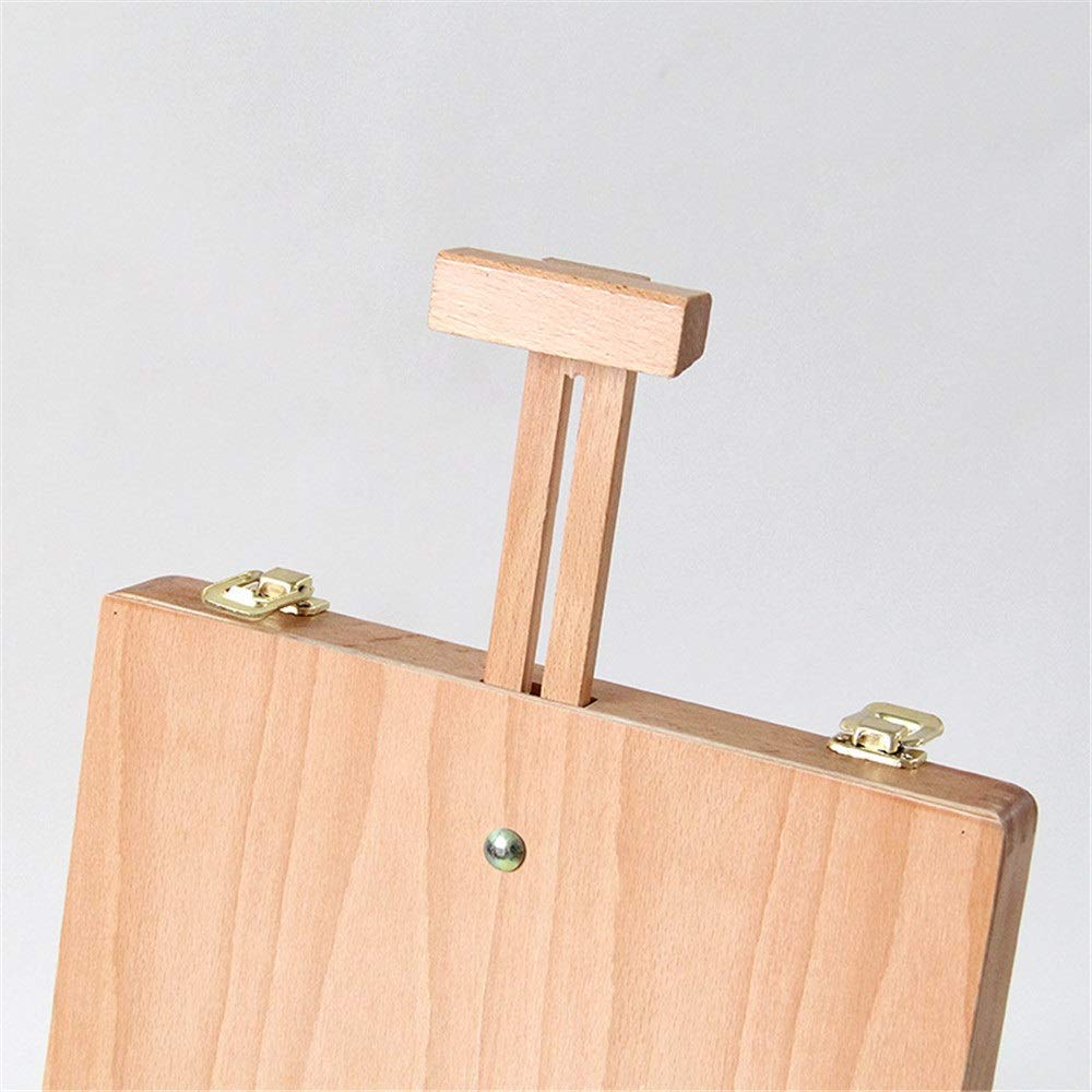 Caballete de Madera para Mesa, Caja de Dibujo, Caballete portátil para Dibujar y Pintar, Caballete de Madera