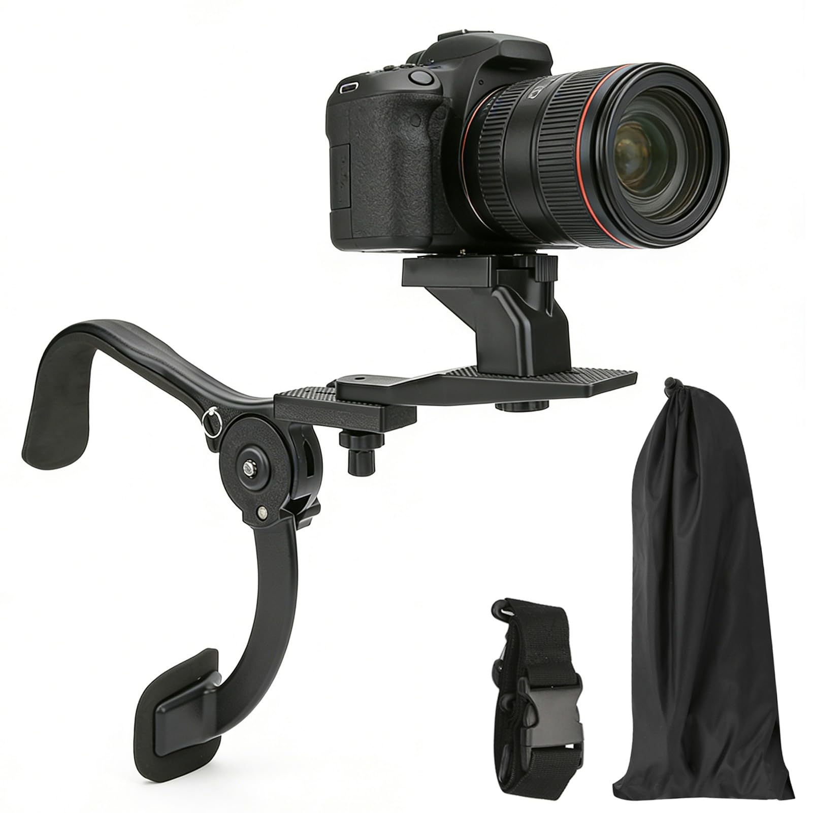 Kit d'équipement d'épaule pour Appareil Photo et caméscope, SR - 500 Noir Caméra d'extérieur avec Support d'appareil Photo Épaule pour Appareil Photo Épaule Support d'amortisseur