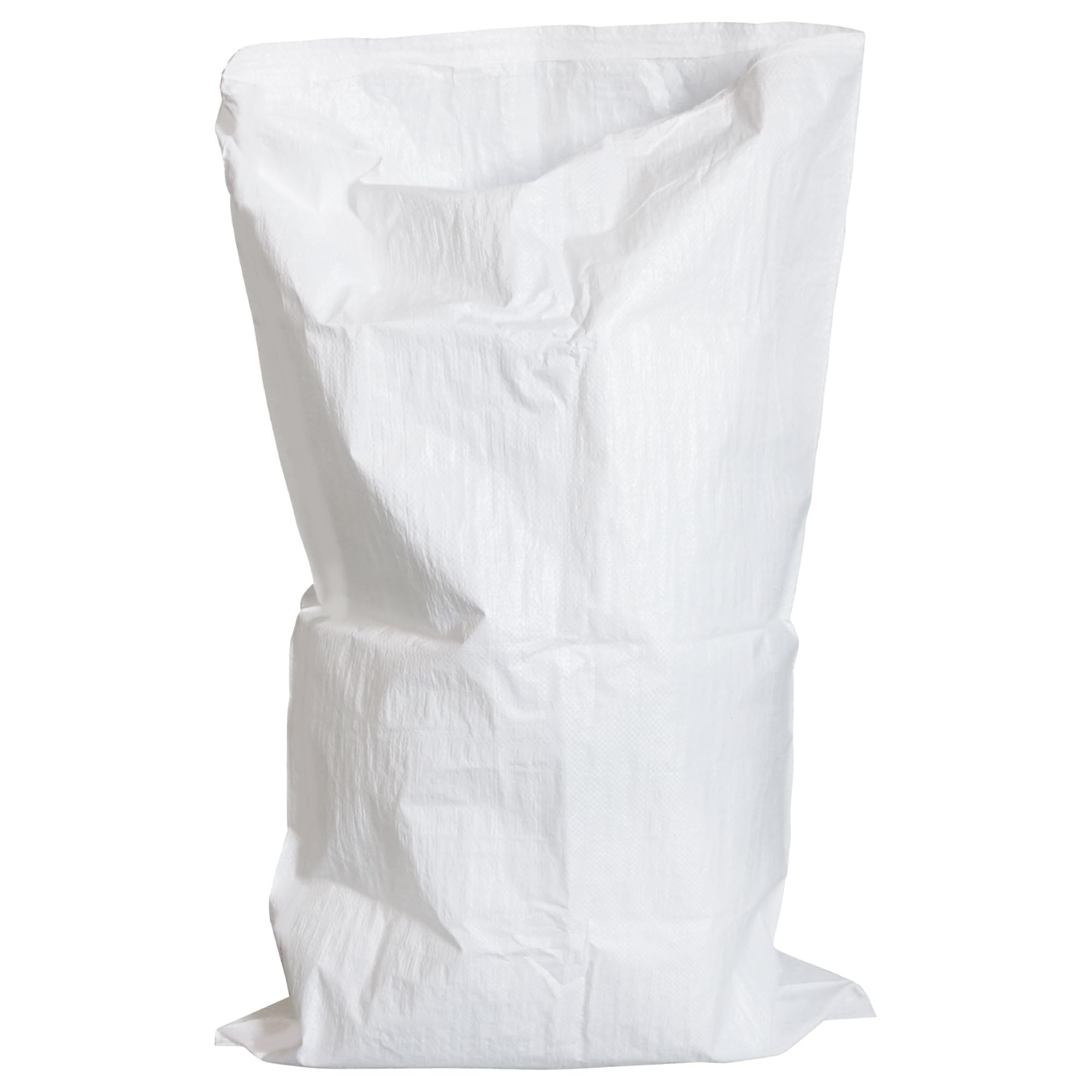 SKIR'CO 20 sacchi bianchi in tessuto PP 70 x 120 cm, sacchetti in polipropilene con fodera in polietilene, sacchi per la costruzione di macerie, sacchi per lo smaltimento dei rifiuti, 20 pezzi