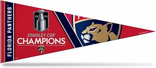 Rico Industries NHL Hockey Florida Panthers 2024 Stanley Cup Champions 12" x 30" Felt Wall Décor Pennant - Great for Home/Bed Room/Man Cave Décor