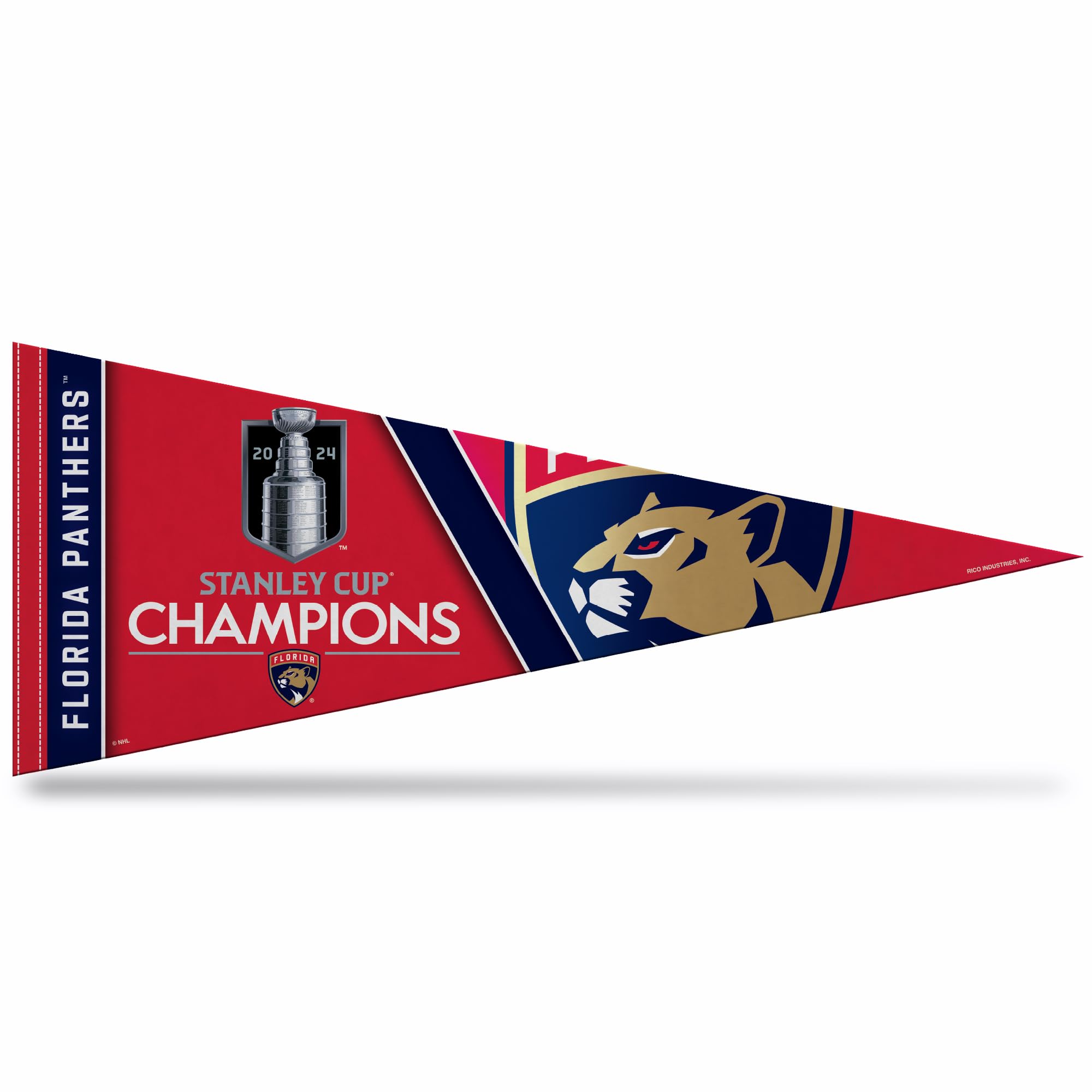 Rico Industries NHL Hockey 12" x 30" Felt Wall Décor Pennant - Great for Home/Bed Room/Man Cave Décor
