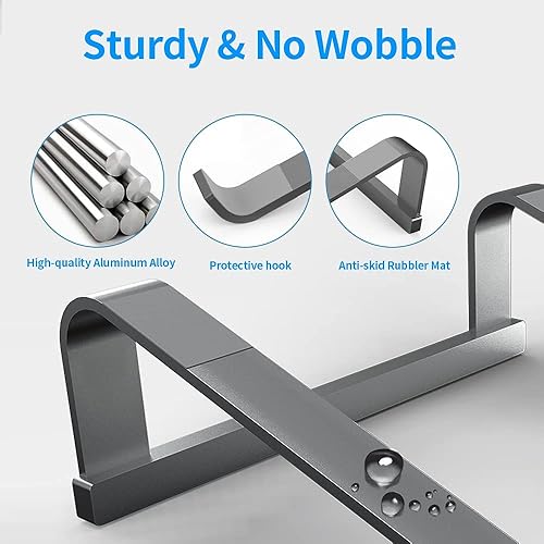 Miniatura 3 de Soporte para laptop para escritorio soporte estable para MacBook Pro elevador ergonómico de aluminio para computadora de 12 13 15 162 pulgadas
