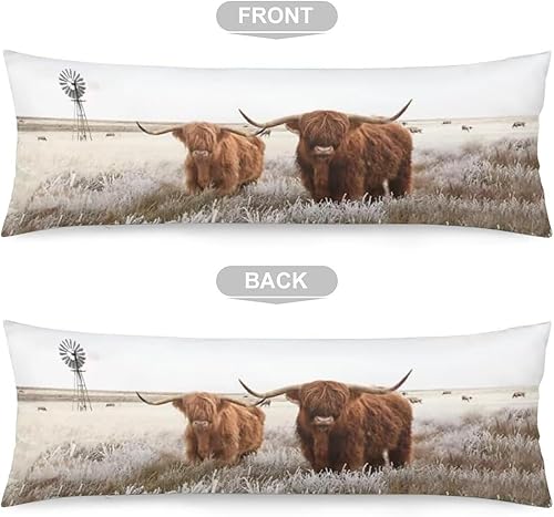 Miniatura 10 de Funda de almohada corporal con estampado de copos de nieve blancos, fundas de almohada largas con cremallera, fundas de almohada decorativas