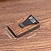 KEMEILA Custom Fashion Wooden Wallet Money Clip, Mens Credit Card Holder, Wallets for Men, Personalized Engraved Money Clip for Dad Husband Men, Groomsmen Gift for Him, Bamboo/Rose Wood/Cherry/Walnut,