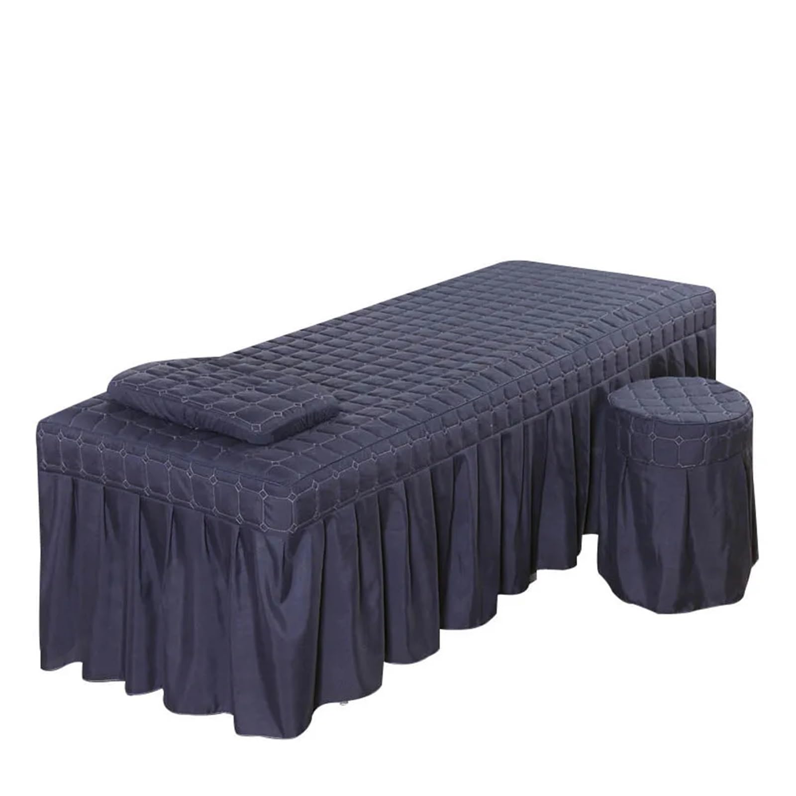 Massage Table Skirt 1pcs Spa Massage Club Bed Cover Only Beauty Salon Sheet Bedskirt SPA with Hole(Color 7,185x70 Cover only)