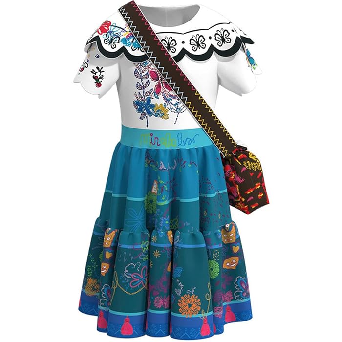 Buy Encanto Costume for Girls Maribel Encanto Costumes with Bag Isabela