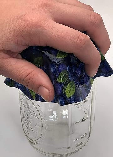 Miniatura 3 de Andreas - Abrelatas de silicona antideslizante de 6.25 pulgadas, abridor de tapas fácil, hecho con silicona y tela, apto para lavavajillas, pelador