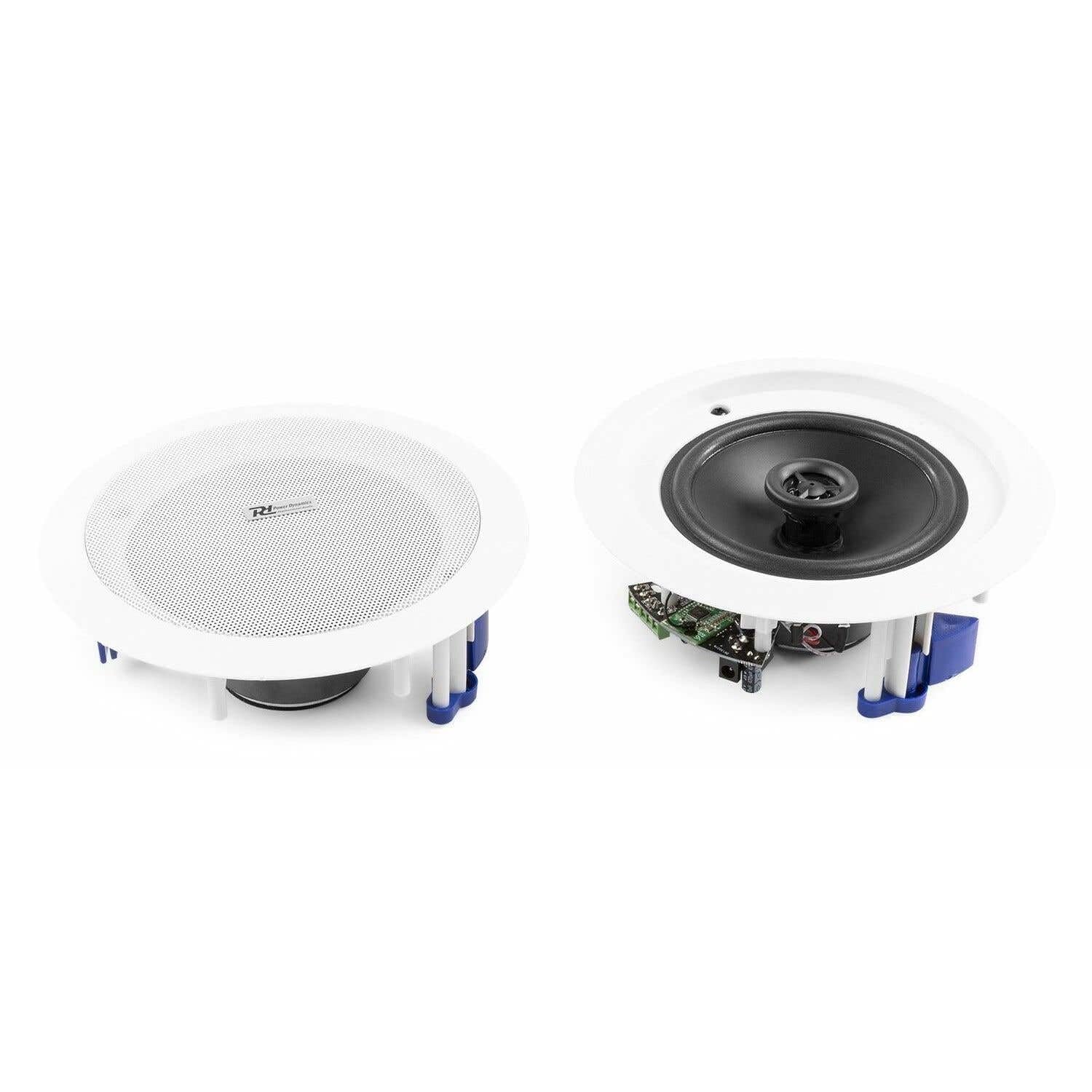 Power Dynamics CSBT60-2 Enceintes Bluetooth Plafond 5,25" 120W 8 Ohms Paire Blanc