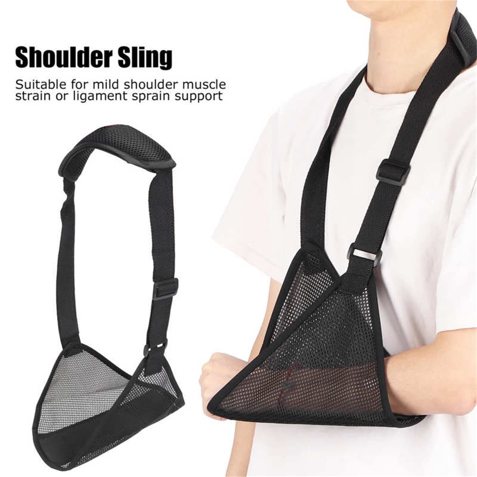 Cabestrillo de Malla Transpirable para fracturas, Ajustable, Ligero, cómodo, para Hombro, Brazo, inmovilizador, Soporte, Transpirable, Hombro Derecho, Izquierdo, estabilizador, Soporte para