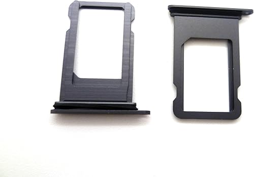 2 ranuras de repuesto para bandeja de tarjeta SIM individuales compatibles con iPhone SE (2020) (negro)