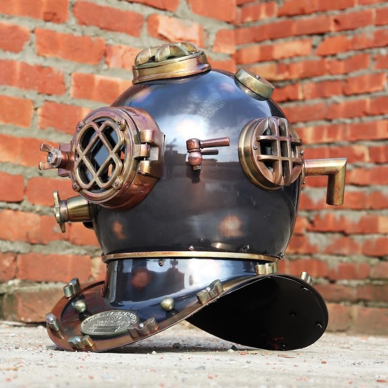 Scuba Diving Helmet | US Navy Mark V Divers Helmet | Deep Diving Helmet Antique Scuba Diverse Helmet