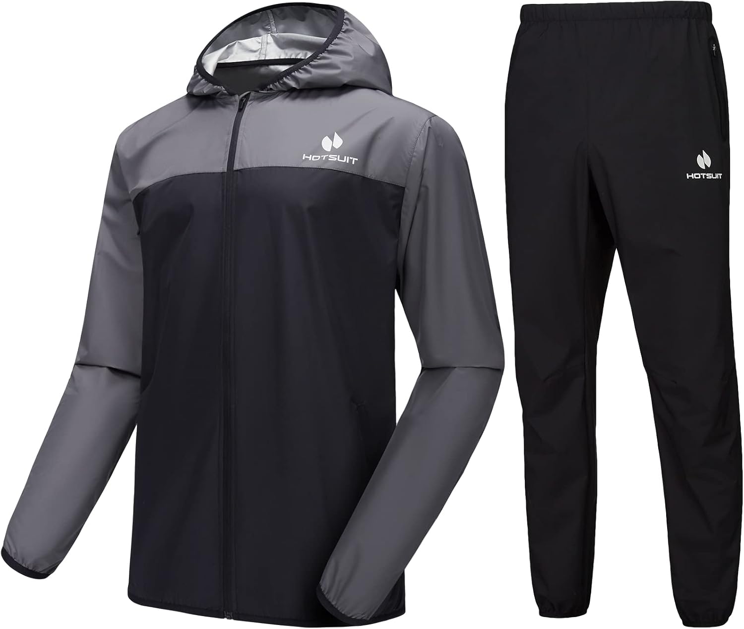 HOTSUIT Sauna Suit for Men Weight Loss Sweat Suits Gym Workout Exercise Sauna Jacket Pant Full Body