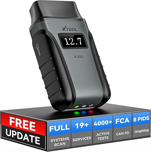 XTOOL Anyscan A30D OBD2 Herramienta de diagnóstico del escáner - Herramienta de escaneo bidireccional inalámbrica - Actualizaciones de por vida y 19