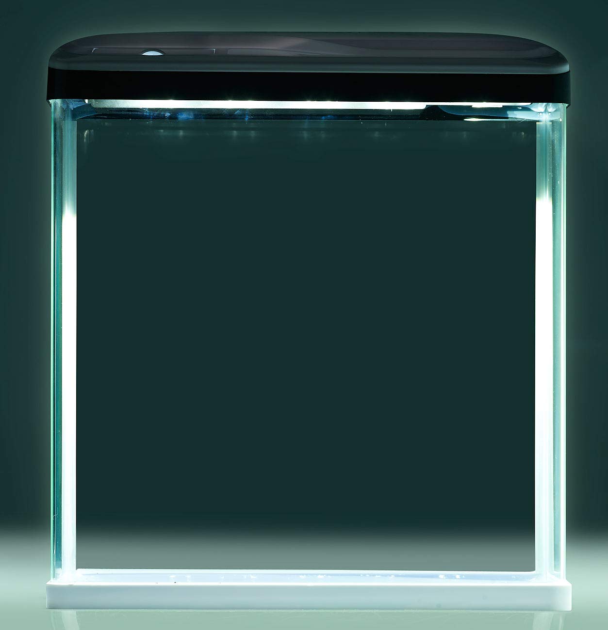 Aquarien Komplettsets: Nano-Aquarium-Komplett-Set mit LED-Beleuchtung, Pumpe & Filter, 40 l (Aquarium Zubehör, Fischbecken, Licht)