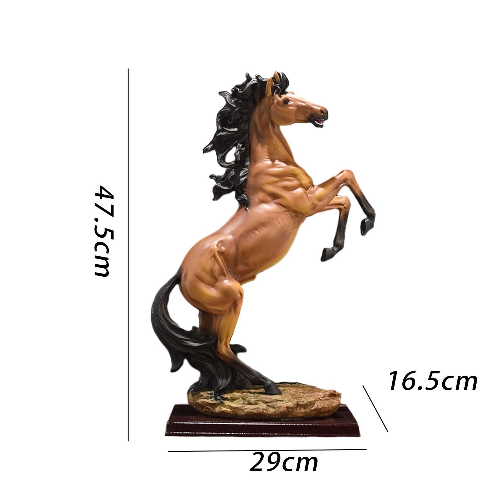 Amazon.co.jp: ARTSIM 立ち馬像 アート 手芸 大型 樹脂 馬の像 