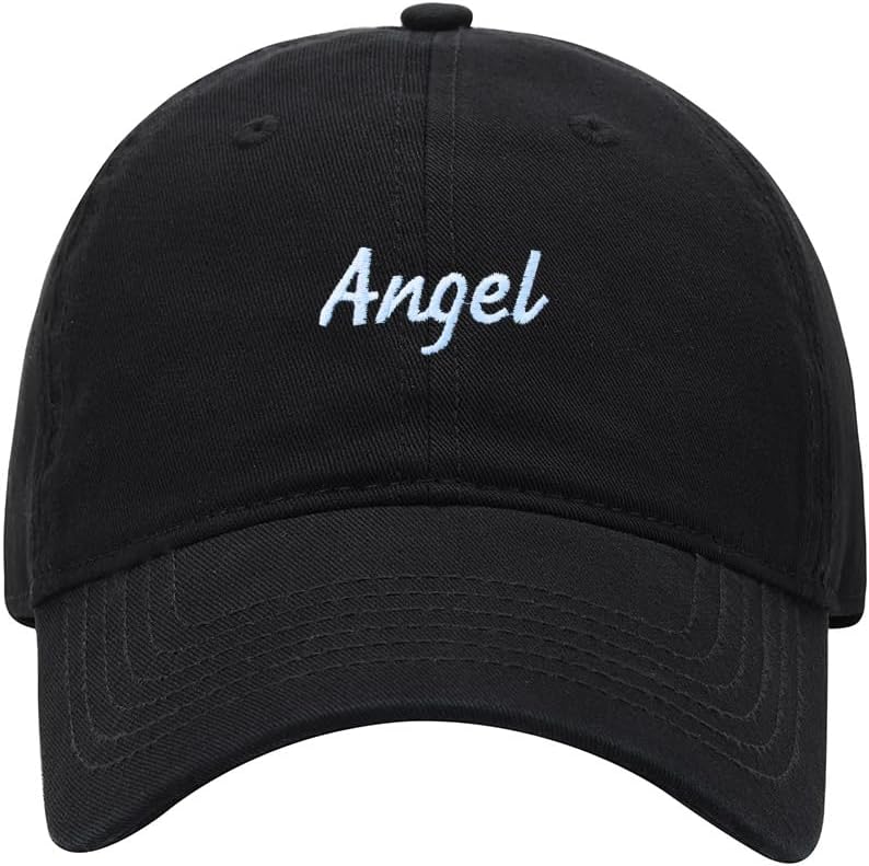 Baseball Cap Men Name Angel Gift Embroidered Washed Cotton Dad Hat Baseball Caps
