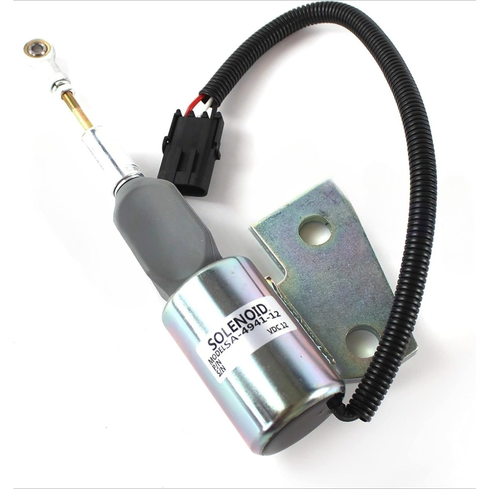 Hdrtcbu One Color Solenoid Valve For Cummins 4Bt Case 550H Dozer Engine Shutdown Solenoid Fuel Stop Solenoid