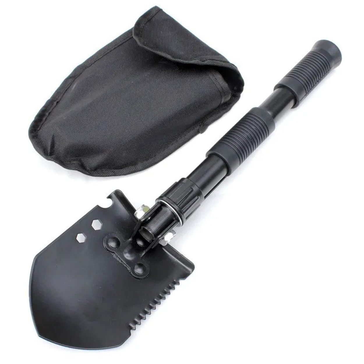 SMATEX Multi-Purpose Survival Shovel, Folding Camping Entrenching Tool for Off Road, Digging, Hiking, Multifunctional Tool with Portable Case-image-22