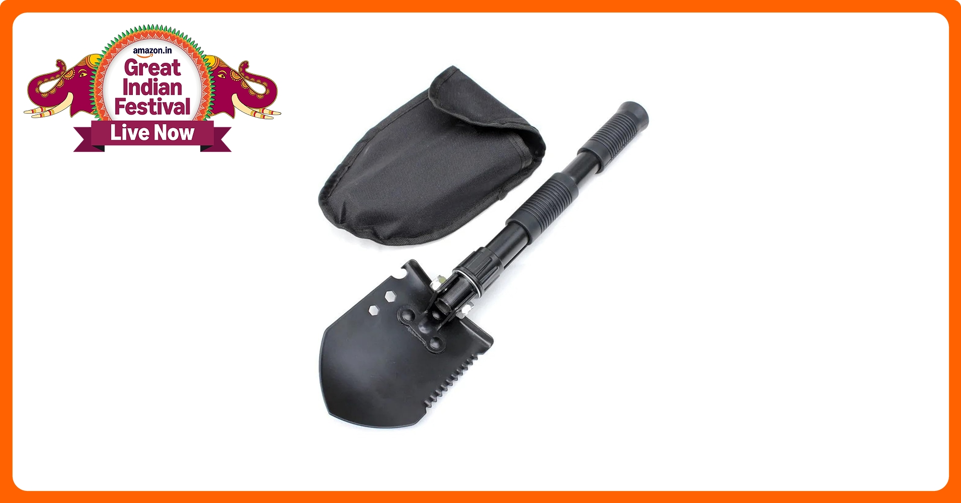 SMATEX Multi-Purpose Survival Shovel, Folding Camping