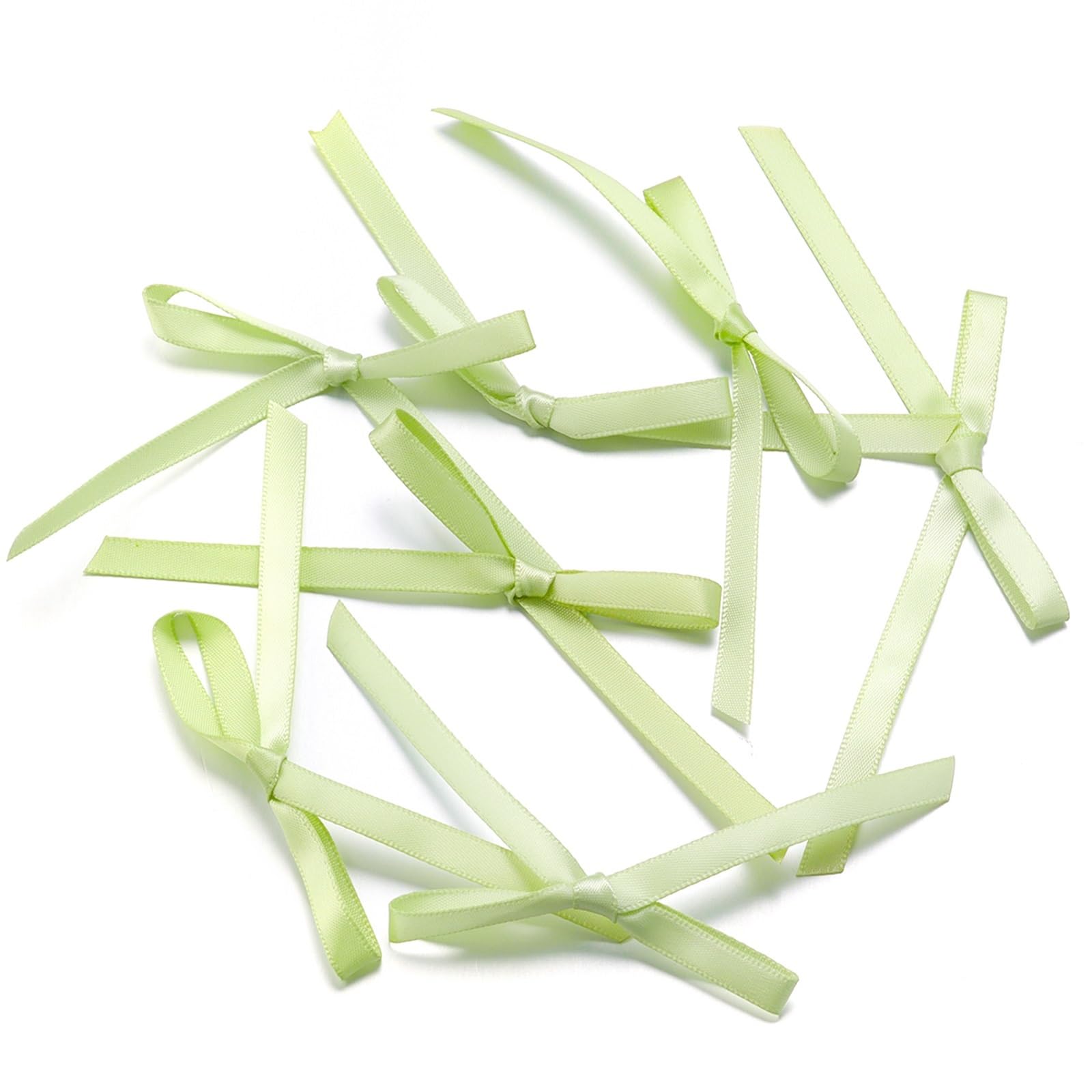 UJEDFHV Mini Bow Satin Ribbon Bows Bowknot Tassel Bow For Wrapping Bridal Bouquet Wedding Party Decoration for DIY Crafts(A Green(30pcs))