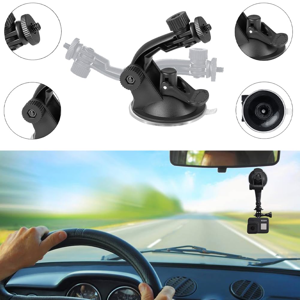 25 in 1 Kit di Accessori per Action Cam,Compatibile con GoPro Hero 13 12 11 10 9 8 Max 7 6 5 4 3 SJ4000,Supporto action cam Compatibile con DJI Osmo Action 6 5 Pro 5 4 3 2 e Altre