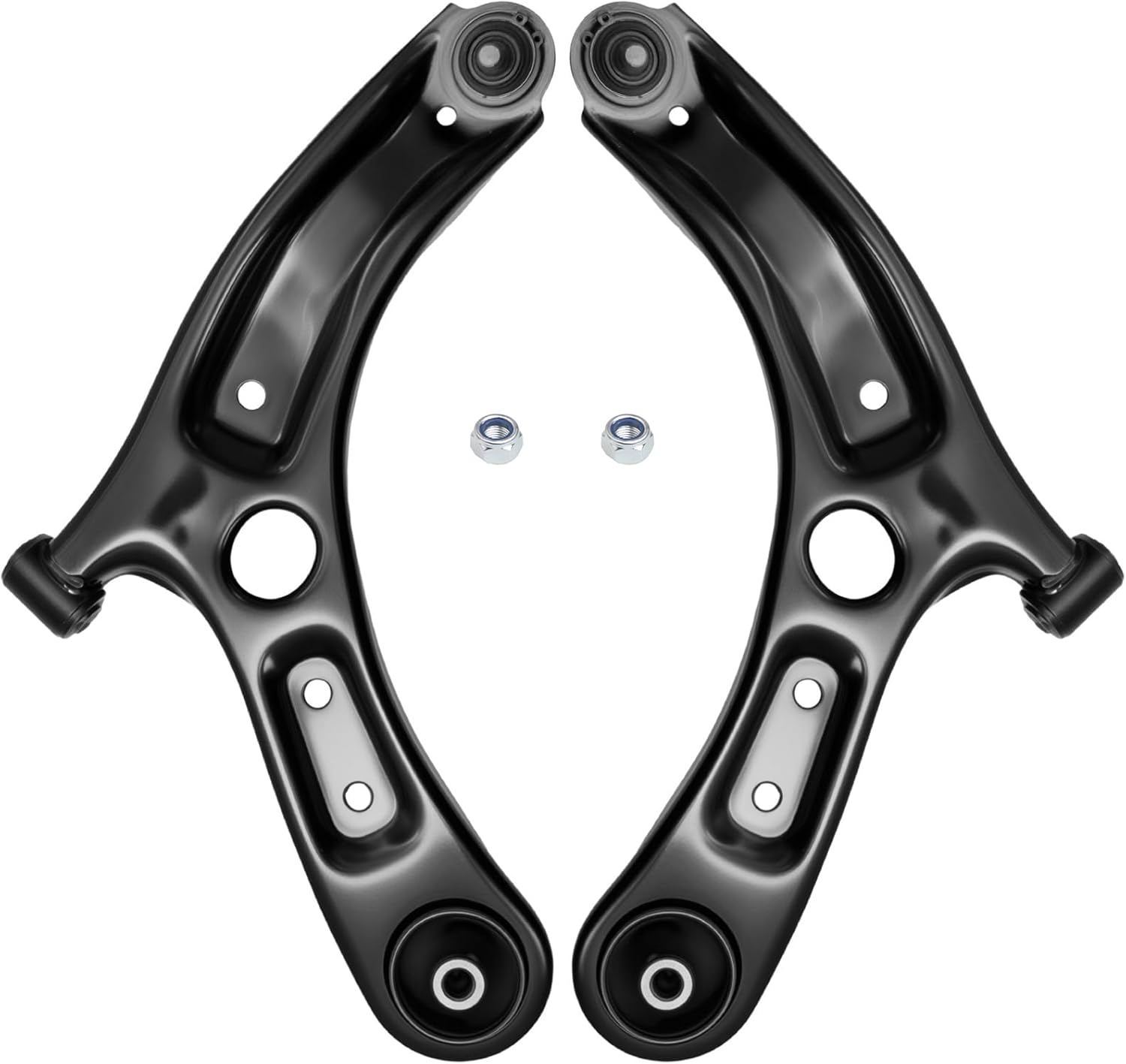 AUQDD 2Pc Suspension Front Lower Control Arm and Ball Joint Assembly Compatible With 2018-2022 Hy-undai Accent /2018-2023 Ki-a Rio (Replace # K623796 K623797 54500H9000 54501H9000)