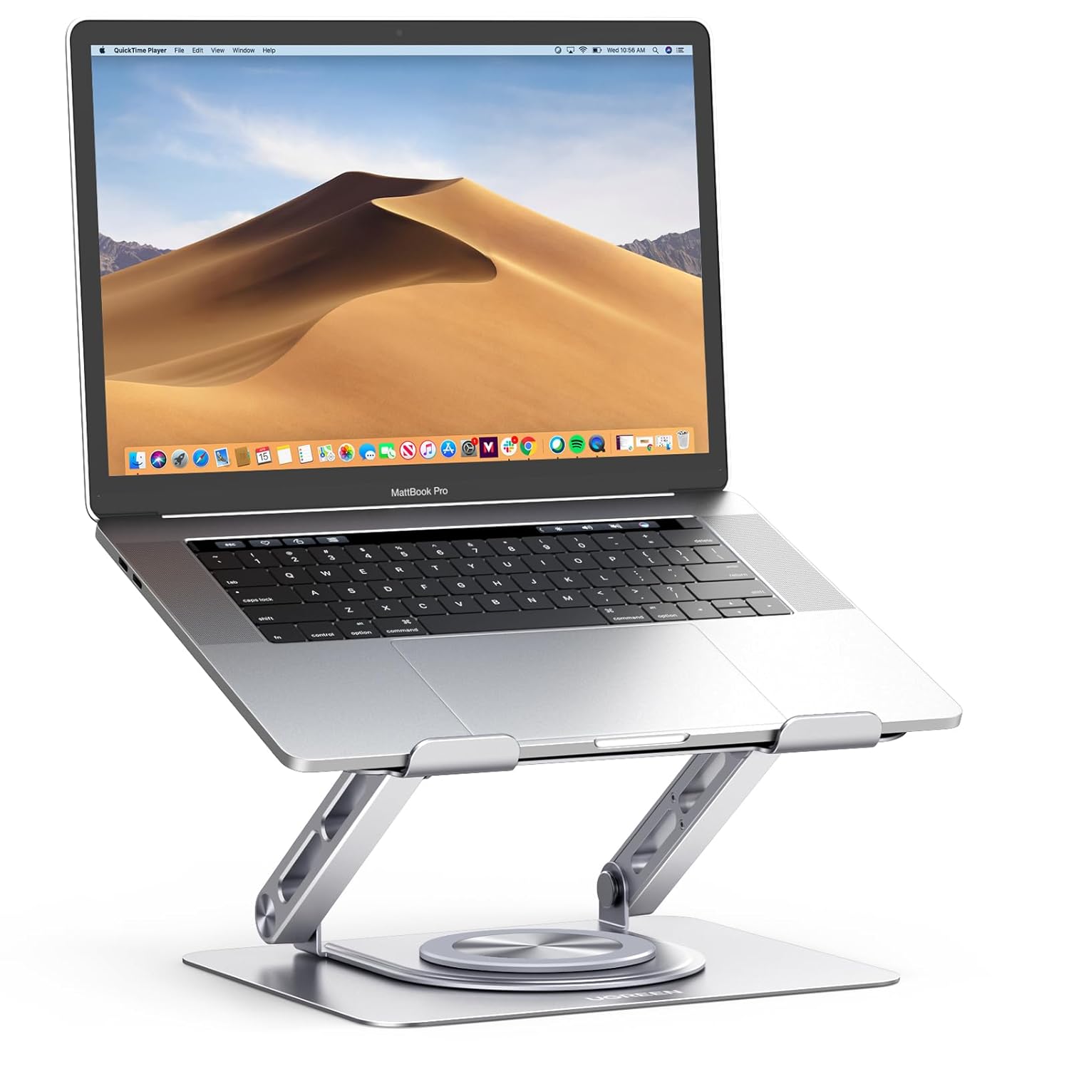 UGREEN Laptop Stand for Desk Holder with 360° Rotating Base, Adjustable Computer Riser Ergonomic, Compatible with MacBook, Notebook, up to 17.3 Inch UGREEN Laptop Stand for Desk Holder with 360° Rotating Base, Adjustable Computer Riser Ergonomic, Compatible with MacBook, Notebook, up to 17.3 Inch