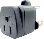 États-Unis/Canada/Japon vers l'Afrique du Sud (Grand type M, NOT Adaptateur de prise de type D indien, 3-Pin Type B échoué USA Plug Convertir en 3-pin Afrique du Sud Socket (1 Pièce)