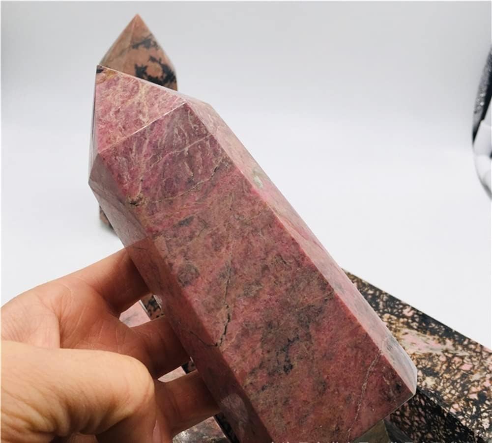 ホームナチュラル 1個 クリスタルコラム ローズストーン クリスタルコラム クリスタル 6プリズム ギフト ホームオーナメント クラ