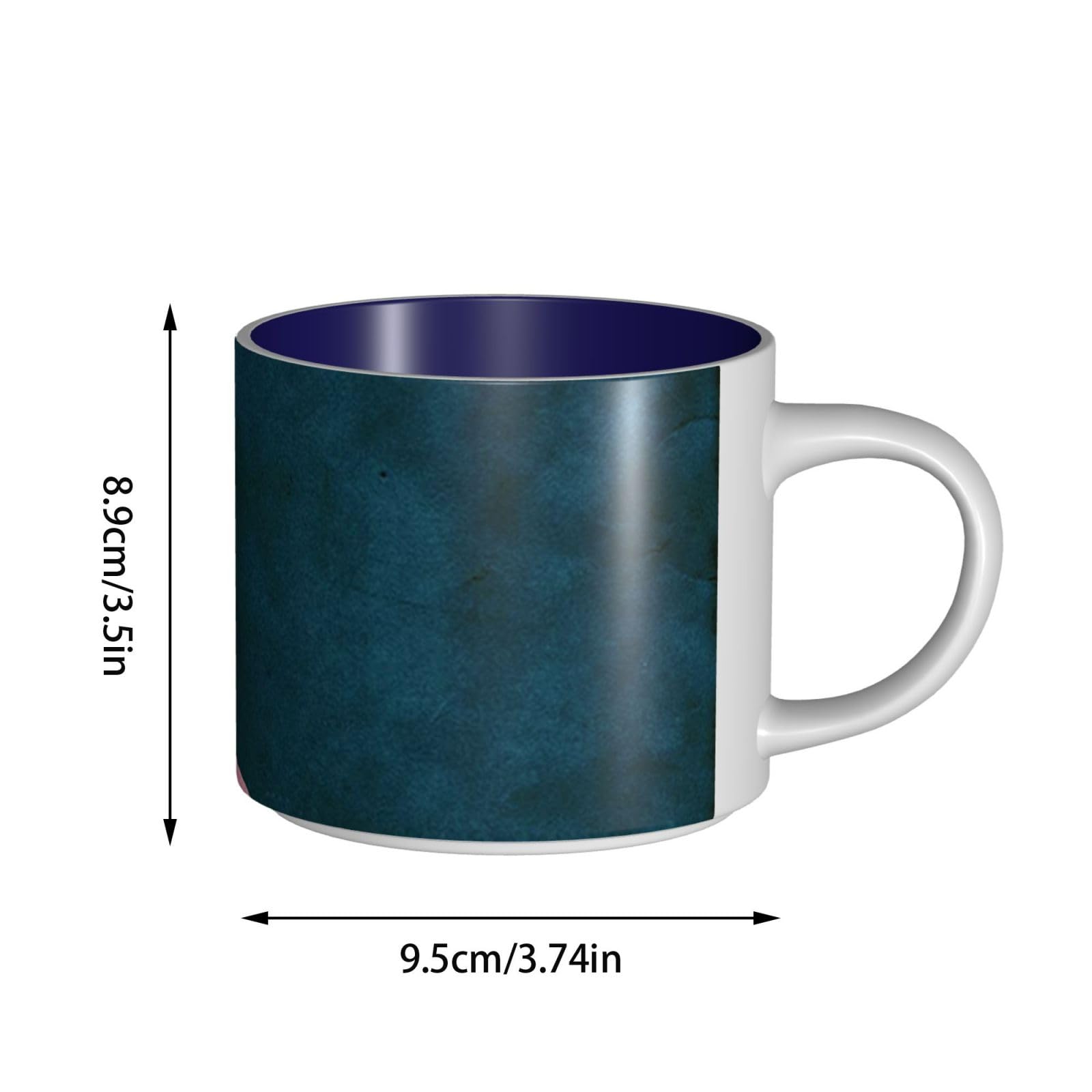 Halloween Flamingo Hexenhut bedruckte große Kapazität Keramik Tassen Kaffeetasse