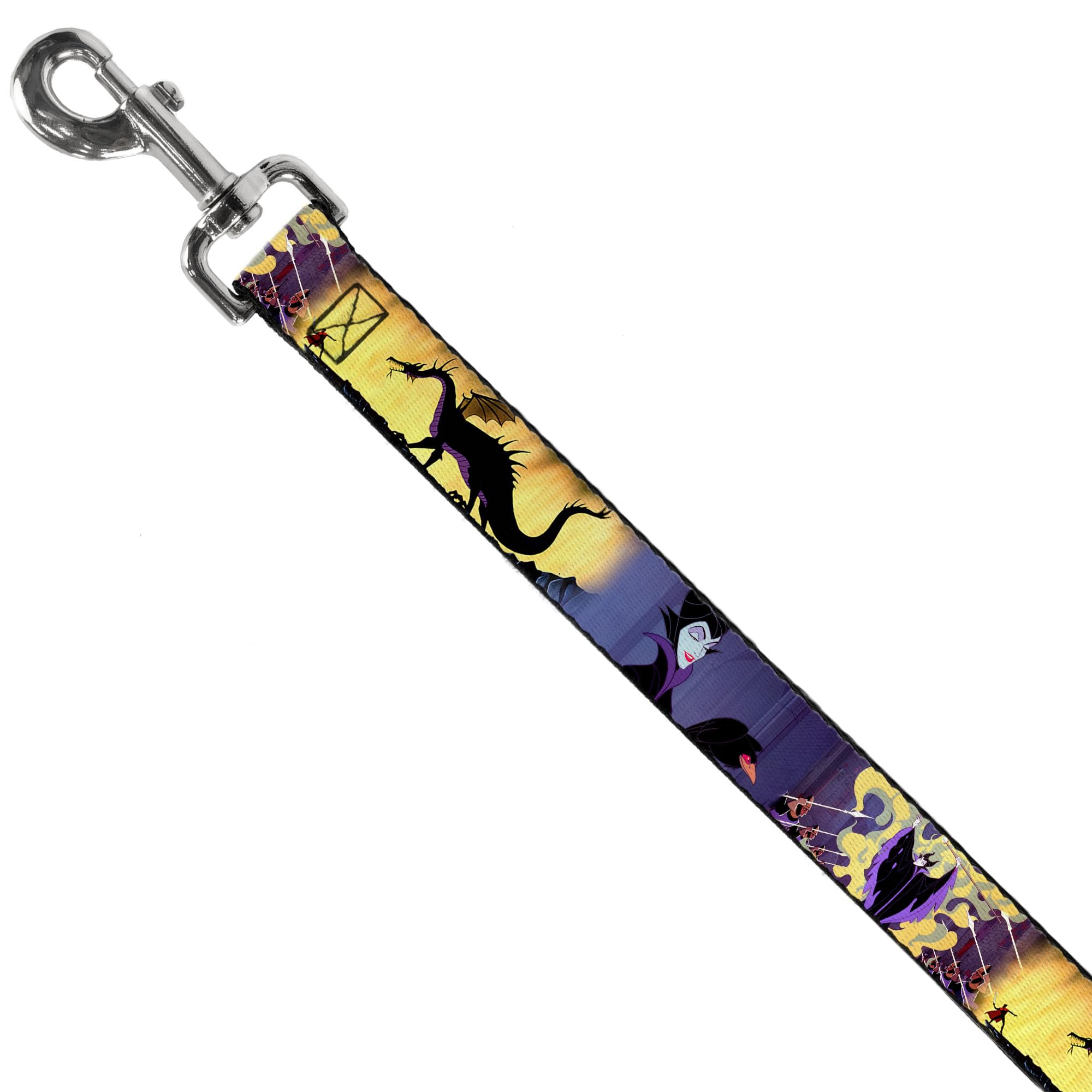Buckle Down Correa para Mascotas con Hebilla hacia Abajo – Poses maléficos – 6 pies de Largo – 3,8 cm de Ancho