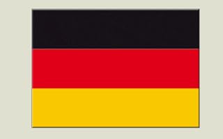 German Flag sticker 7 x 10 cm