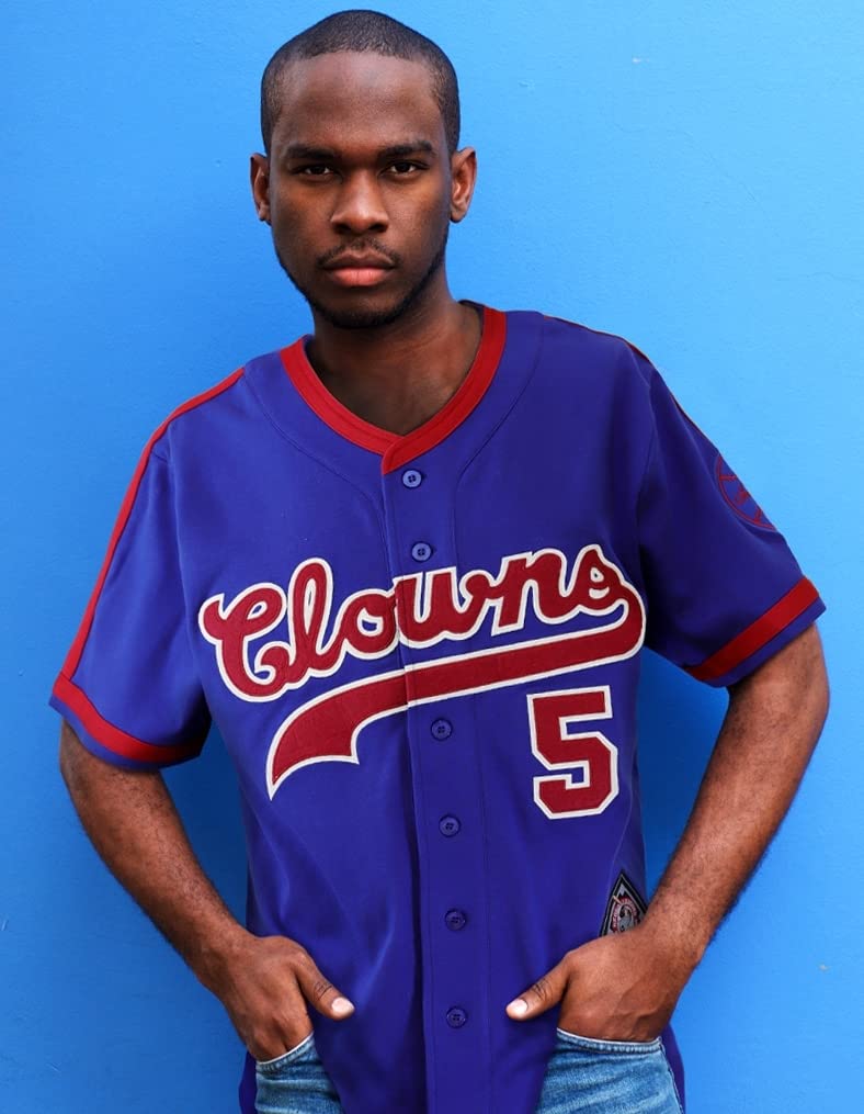 Big Boy Indianapolis Clowns NLBM Heritage Mens Baseball Jersey [Navy Blue - M] - ID#33859